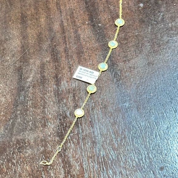 LAGOS Caviar 18K  Yellow Gold Covet Mother Of Pearl Five Station Bracelet - Picture 14 of 15